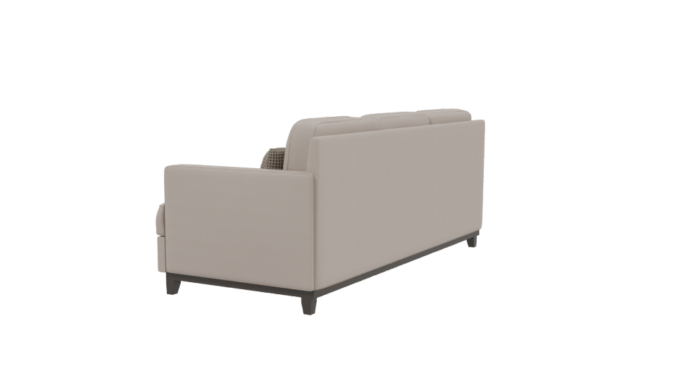 Contemporary Fabric Sofa 3D Model - Professional 3D Model Render 3