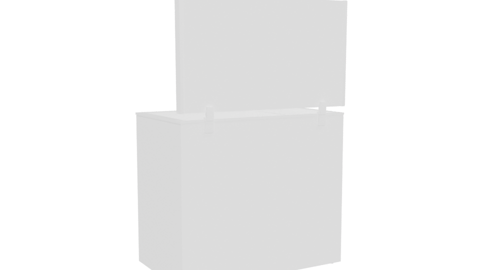 Chest Freezer Appliance 3D Model - Professional 3D Model Render 4