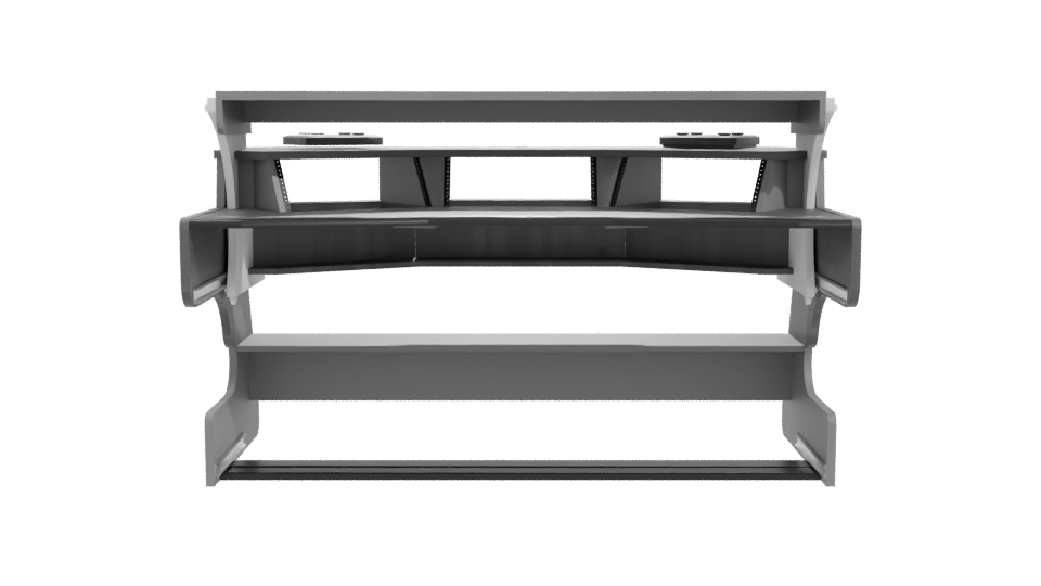 Stylish Modern Office Desk Model - Professional 3D Model Render 11