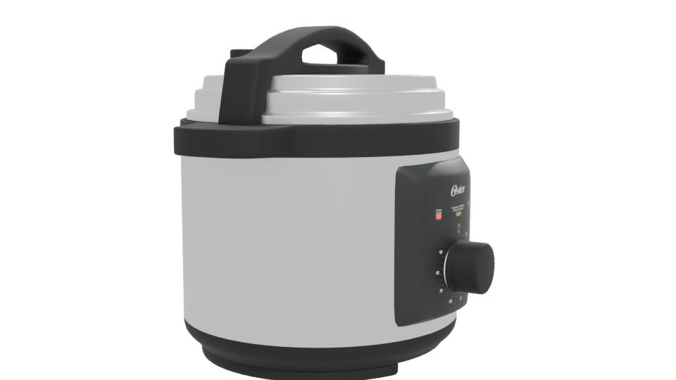 Stylish Kitchen Pressure Cooker 3D - Professional 3D Model Render 12