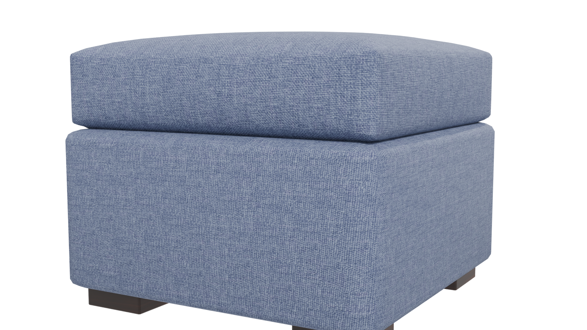Stylish Blue Ottoman 3D Model - Professional 3D Model Render 12