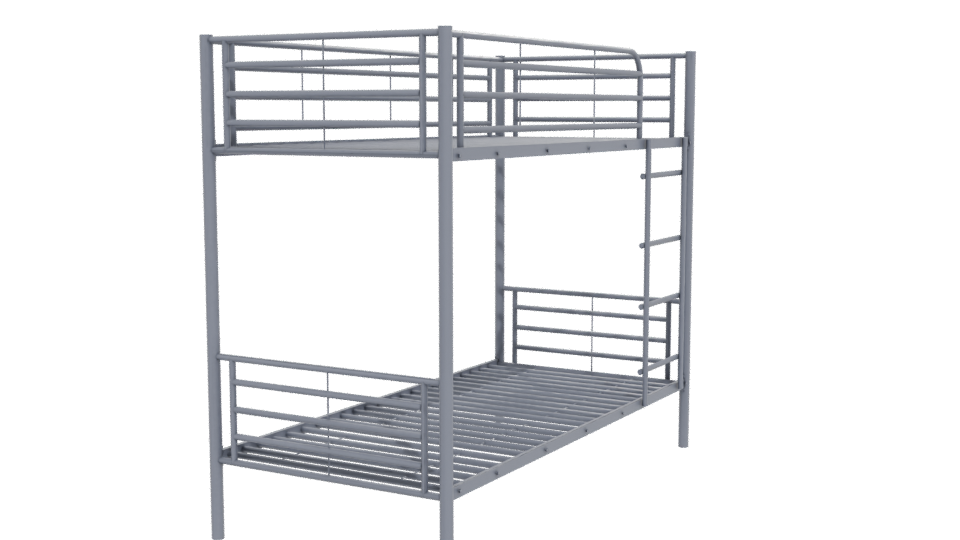 Stylish Bunk Bed 3D Model - Professional 3D Model Render 12