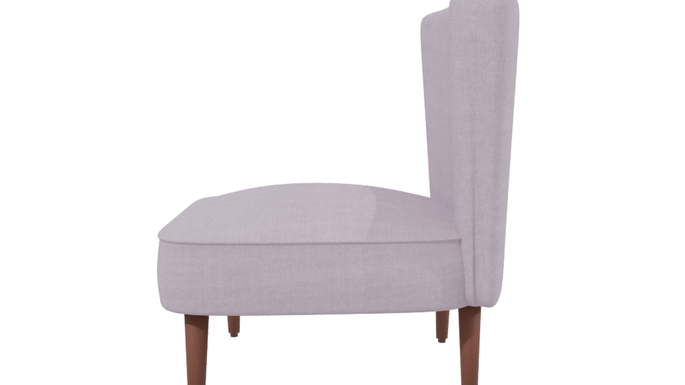 Stylish Modern Accent Chair 3D Model - Professional 3D Model Render 2