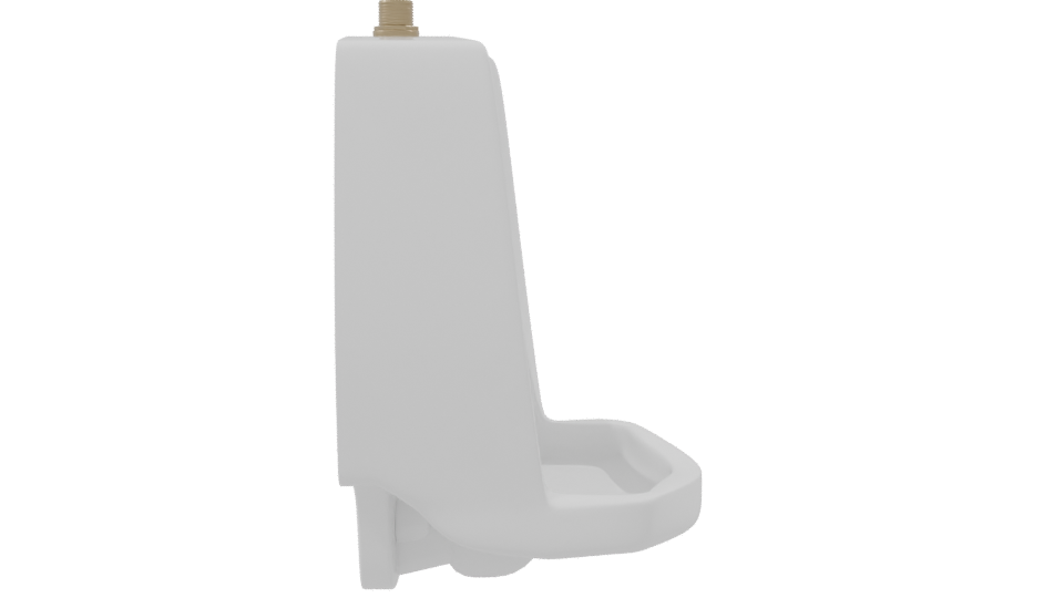 Ceramic Wall-Mounted Urinal Model - Professional 3D Model Render 8