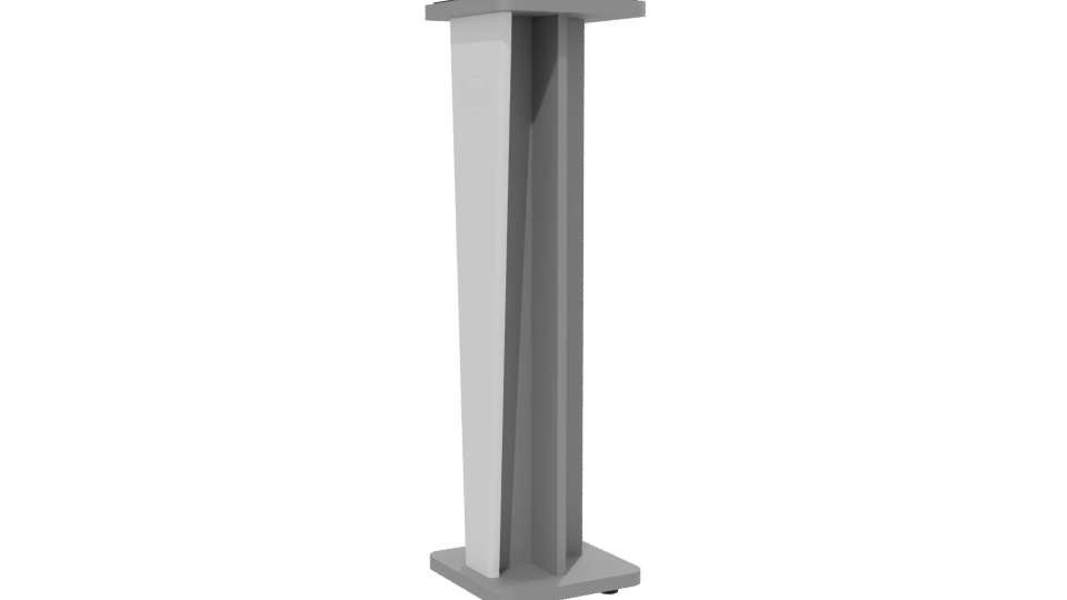 Stand Croce 42 Gloss White 3D - Professional 3D Model Render 13