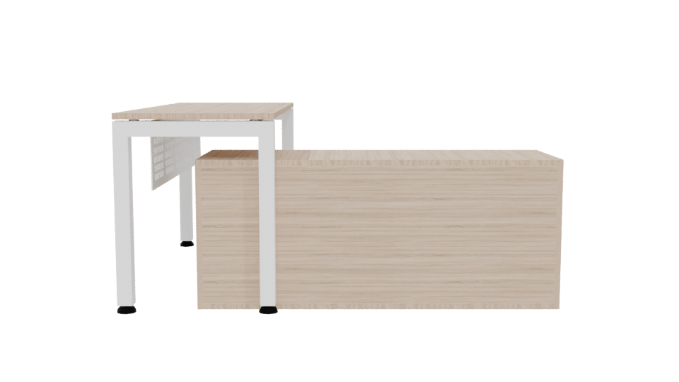 Stylish Office Desk Model 3D - Professional 3D Model Render 5