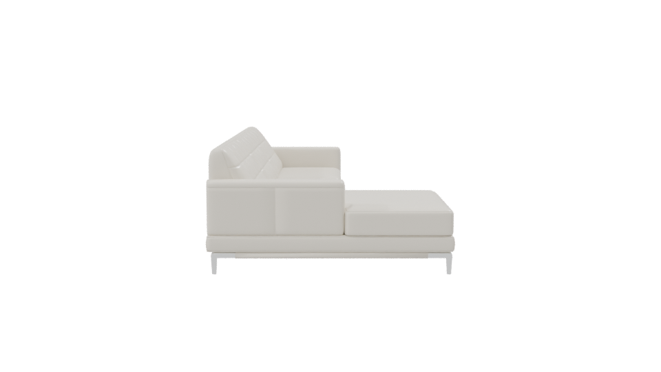 Modern Leather Sectional Sofa 3D - Professional 3D Model Render 8