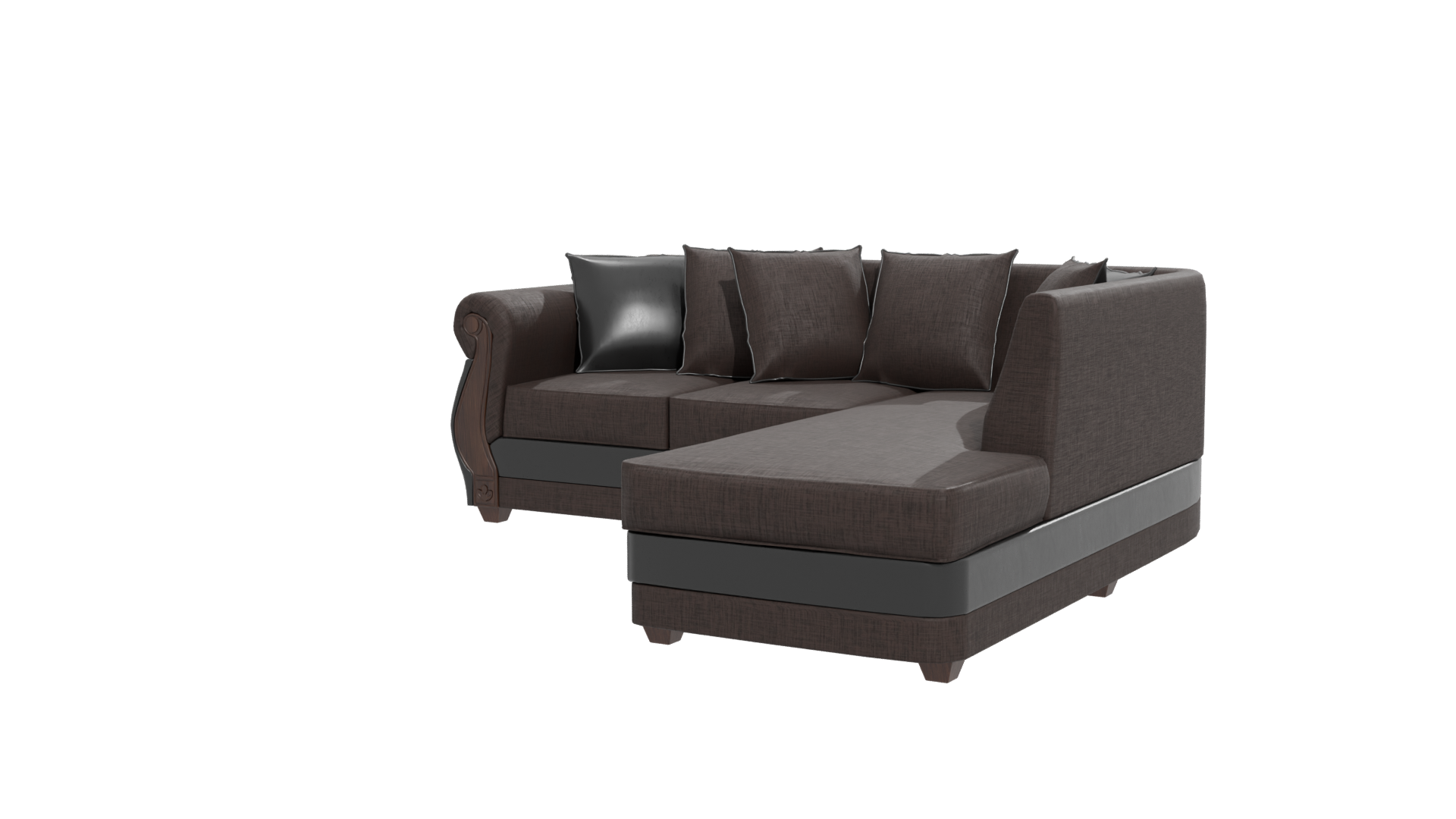 Luxurious Modern Sectional Sofa 3D - Professional 3D Model Render 27