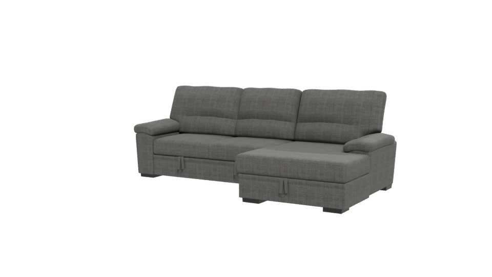 Modern L-Shaped Sofa 3D Model - Professional 3D Model Render 12