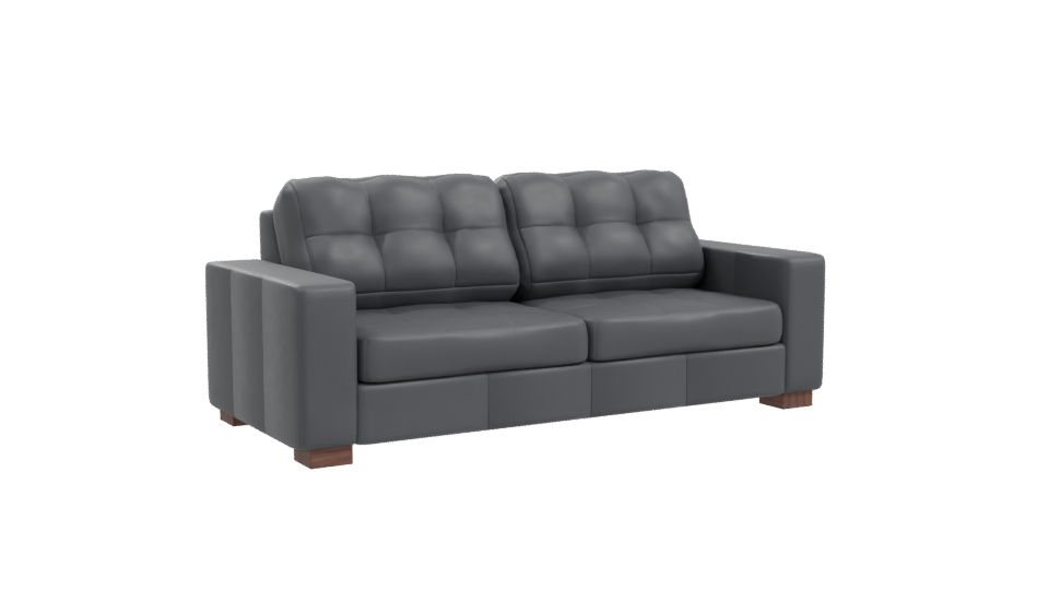 Stylish Modern Leather Sofa 3D Model - Professional 3D Model Render 10