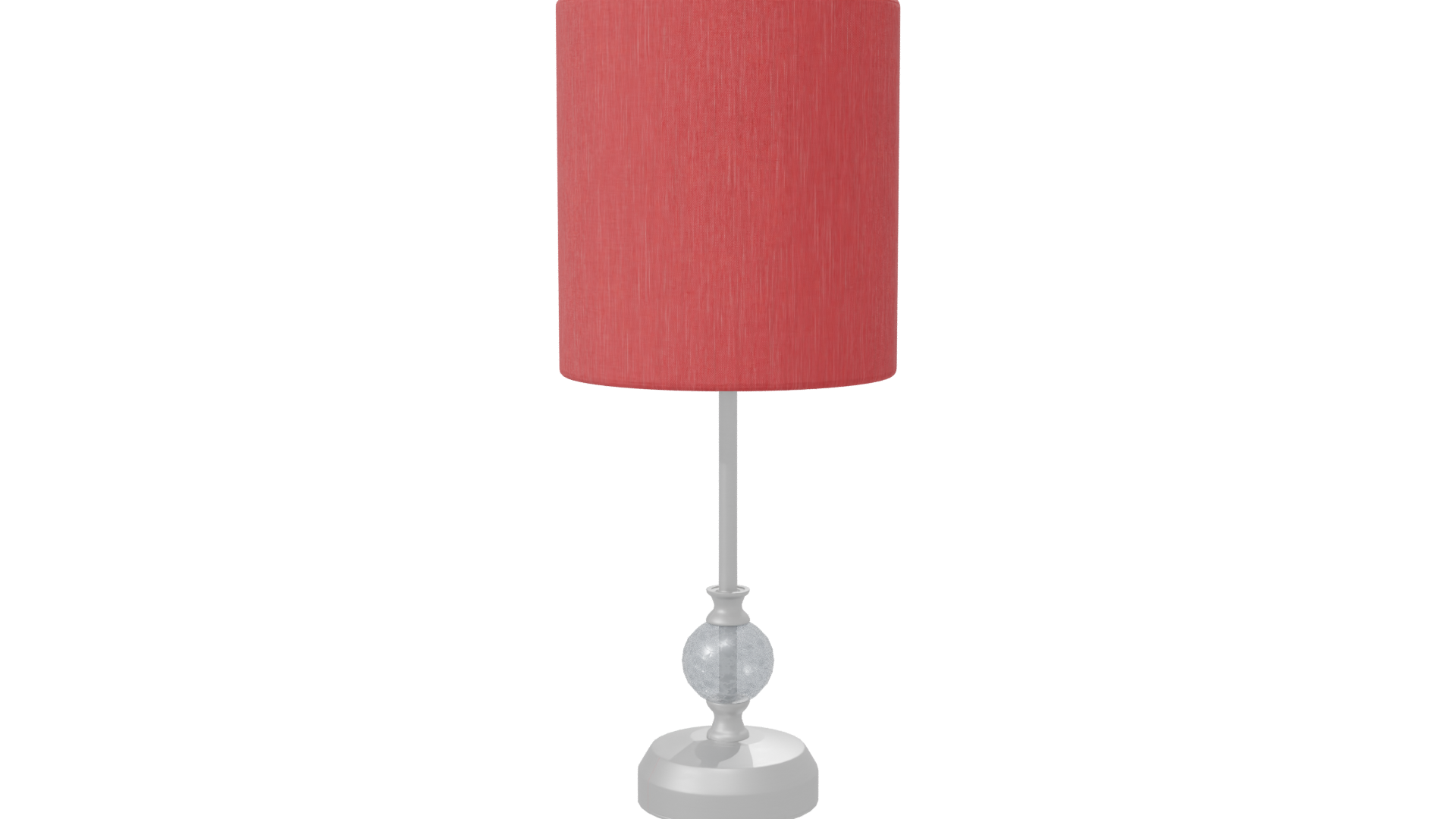 Stylish Red Table Lamp 3D - Professional 3D Model Render 7