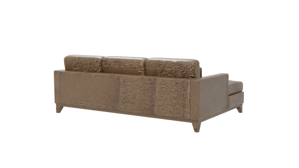 Left Sectional Sofa Lilyrose 3D - Professional 3D Model Render 6
