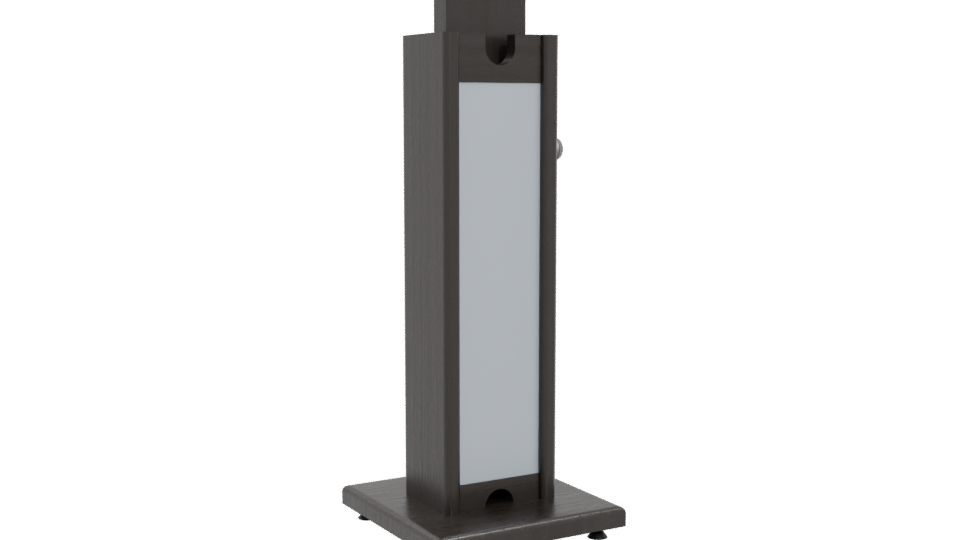 Stand Monitor Black 3D Model - Professional 3D Model Render 4
