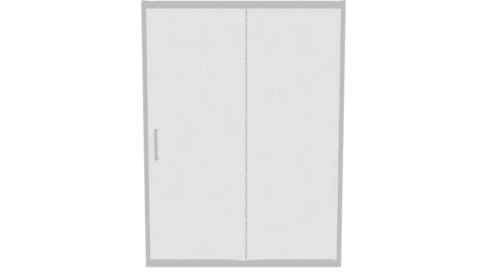 Sleek Glass Shower Door 3D - Professional 3D Model Render 11