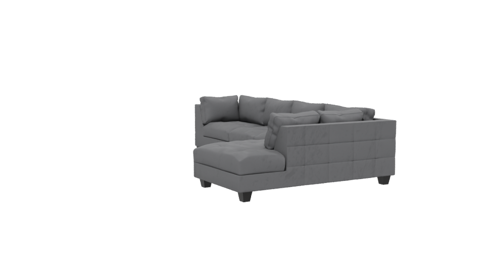 Elegant Modern Sectional Sofa 3D - Professional 3D Model Render 13