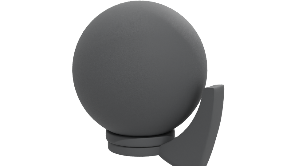 Wall Mounted 60W Black Lantern 3D - Professional 3D Model Render 12