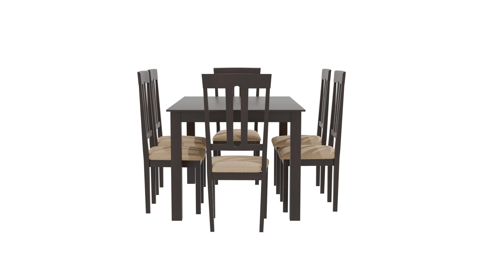 Elegant Dining Table Set 3D - Professional 3D Model Render 8