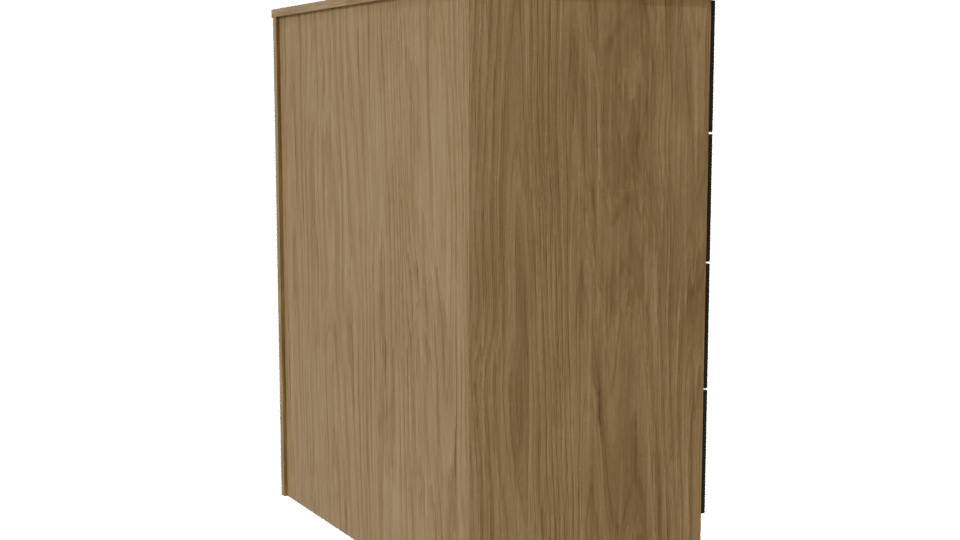 CEDENO 4-Drawer Modern Dresser 3D - Professional 3D Model Render 7