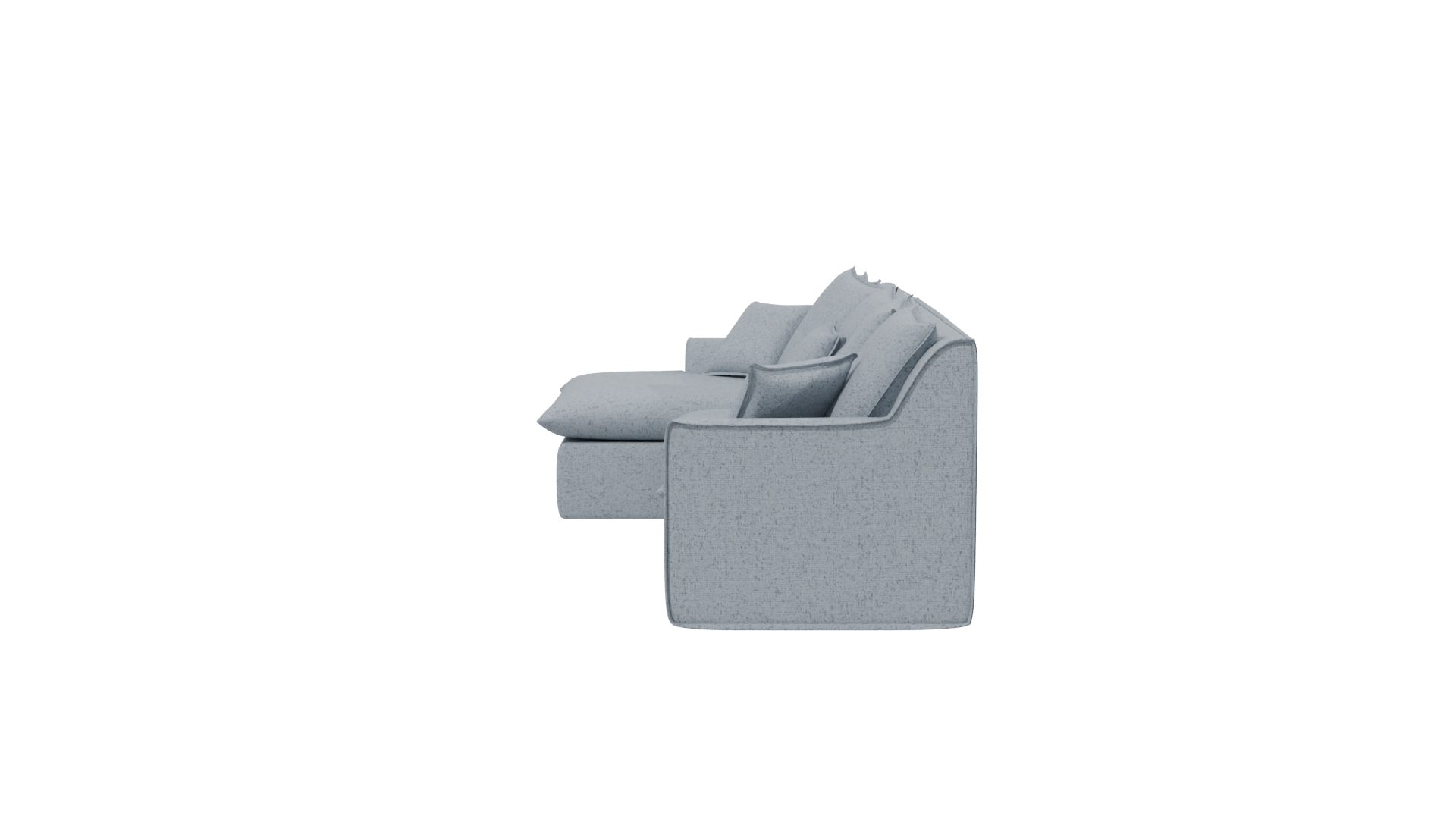 Stylish Sectional Sofa 3D Model - Professional 3D Model Render 2