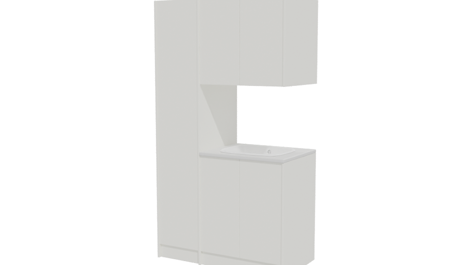 Modern Bathroom Vanity Unit 3D - Professional 3D Model Render 12