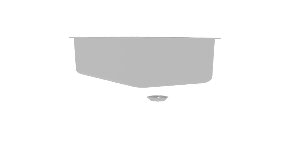 Sleek Rectangular Bathtub 3D Model - Professional 3D Model Render 13