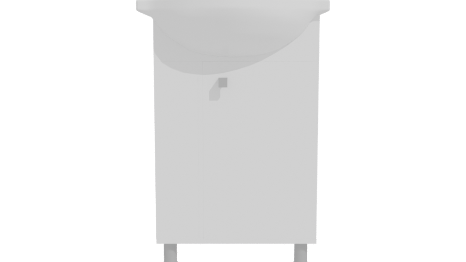 Minimalist Bathroom Sink Unit 3D Model - Professional 3D Model Render 11