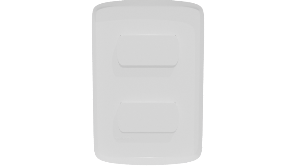 Minimalist Dual Light Switch 3D Model - Professional 3D Model Render 5