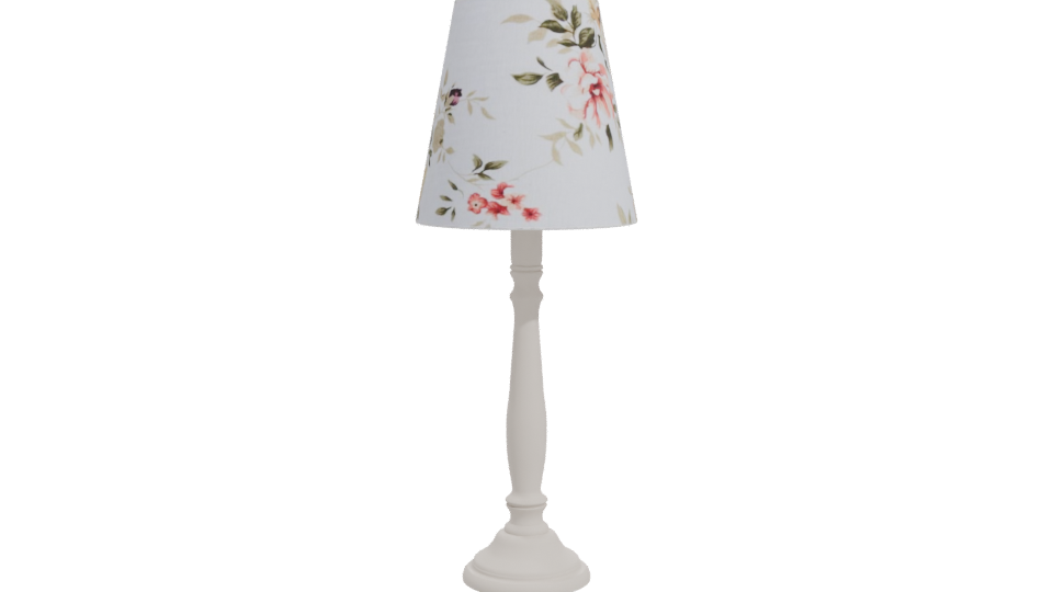 Floral Table Lamp 3D Model - Professional 3D Model Render 11