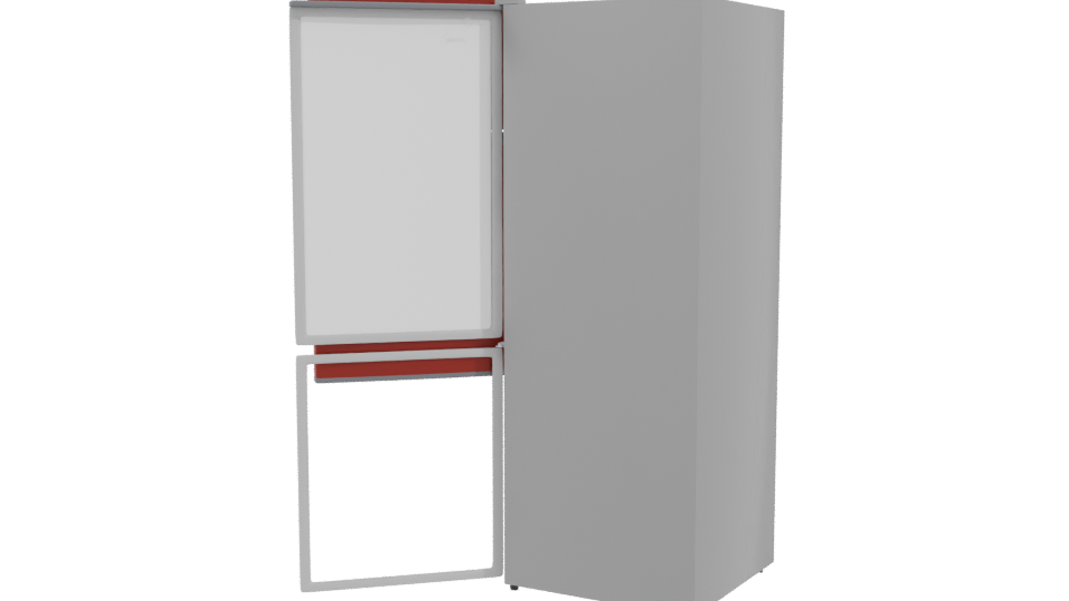 Modern Refrigerator 3D Model - Professional 3D Model Render 3