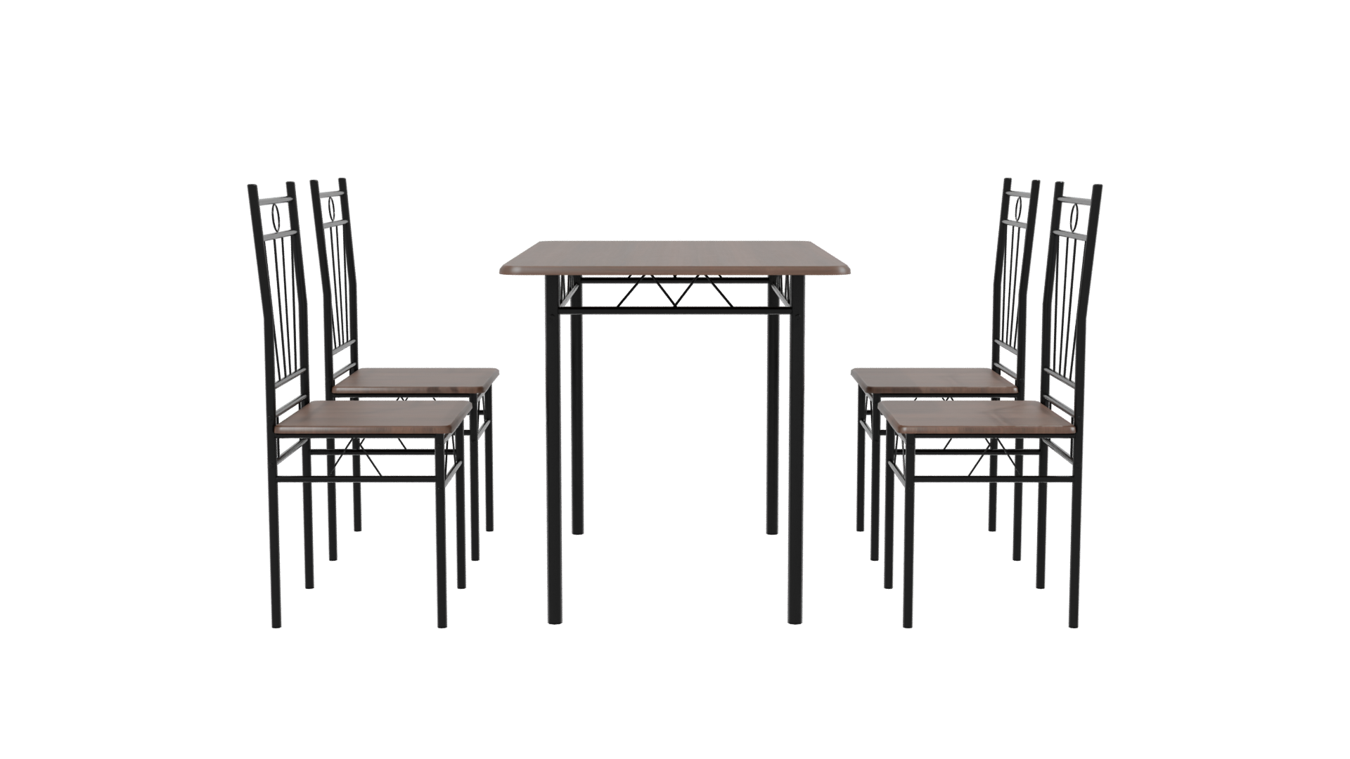 Modern Dining Table Set 3D - Professional 3D Model Render 2
