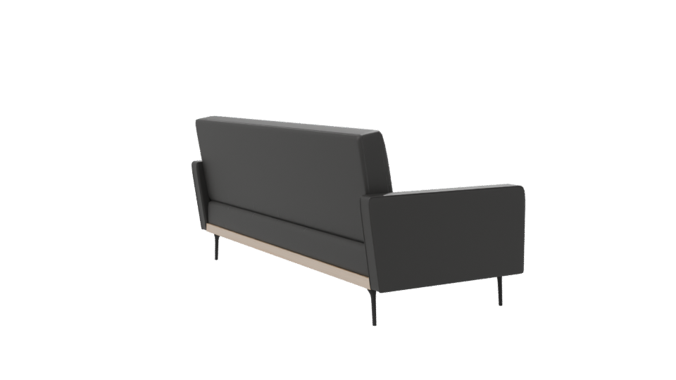 Stylish Modern Leather Sofa 3D Model - Professional 3D Model Render 7