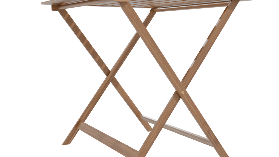 Compact Wooden Folding Table 3D - Professional 3D Model Render 10