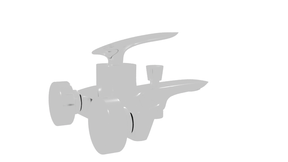 Stylish Bathroom Sink Tap 3D - Professional 3D Model Render 7