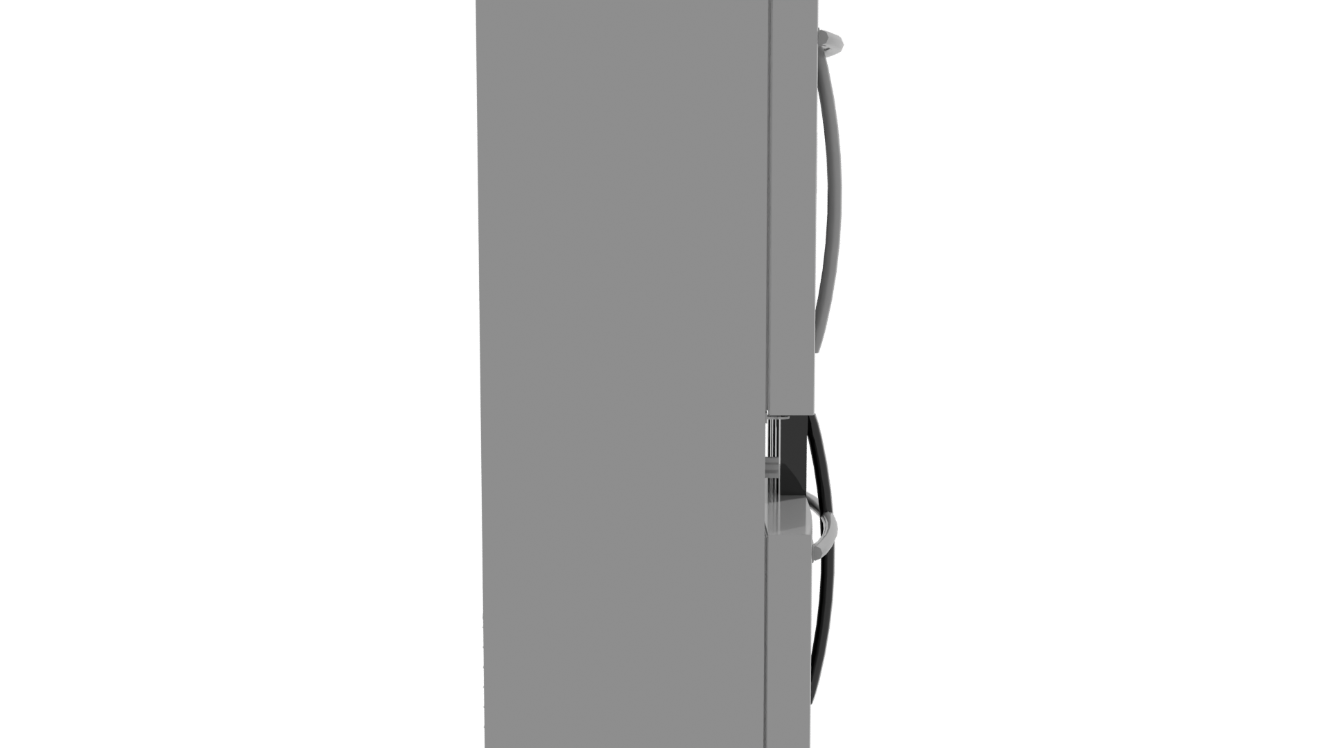 Stylish Black Refrigerator Model - Professional 3D Model Render 8