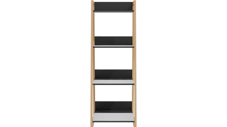 Minimalist Wooden Shelf 3D Model - Professional 3D Model Render 11