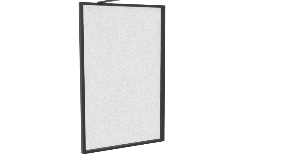 Sleek Modern Glass Display Panel 3D Model - Professional 3D Model Render 4