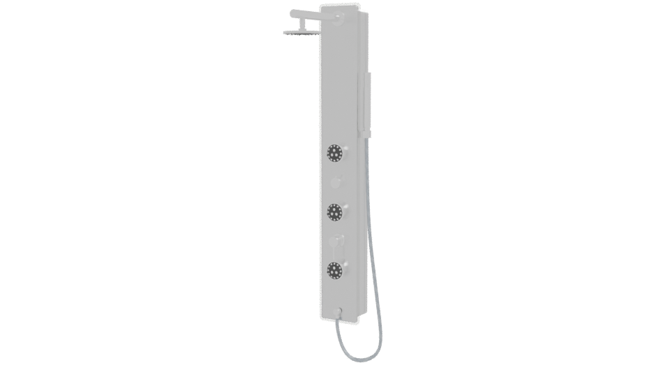 Sleek Shower Panel 3D Model - Professional 3D Model Render 12