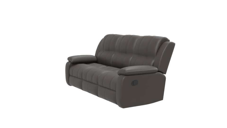 Stylish Brown Leather Sofa 3D Model - Professional 3D Model Render 13