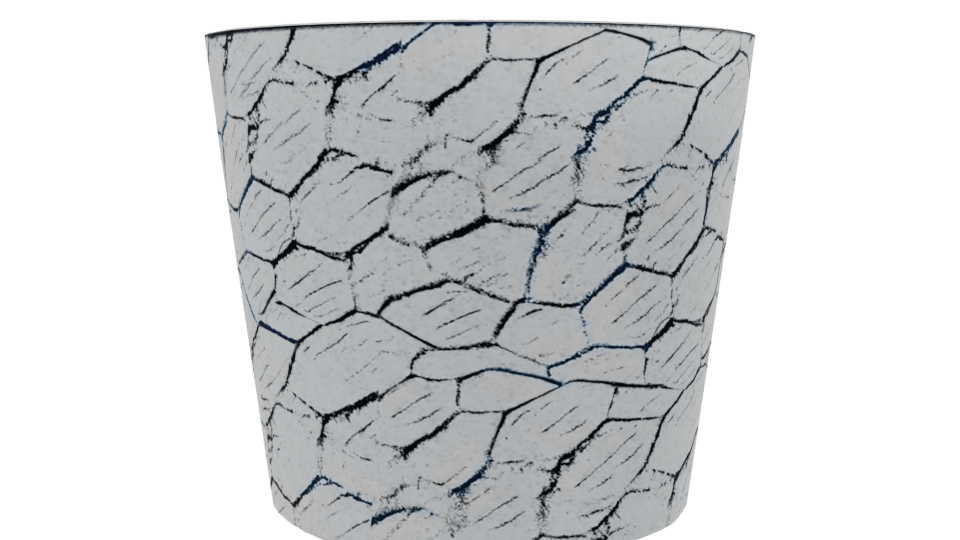 Artistic Decorative Pot 3D Model - Professional 3D Model Render 2