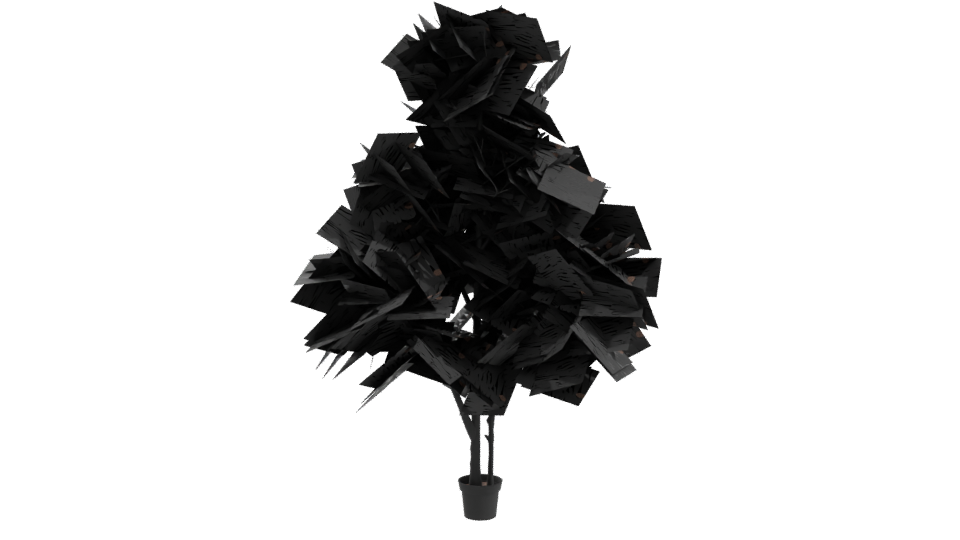 Realistic Potted Plant Model - Professional 3D Model Render 10