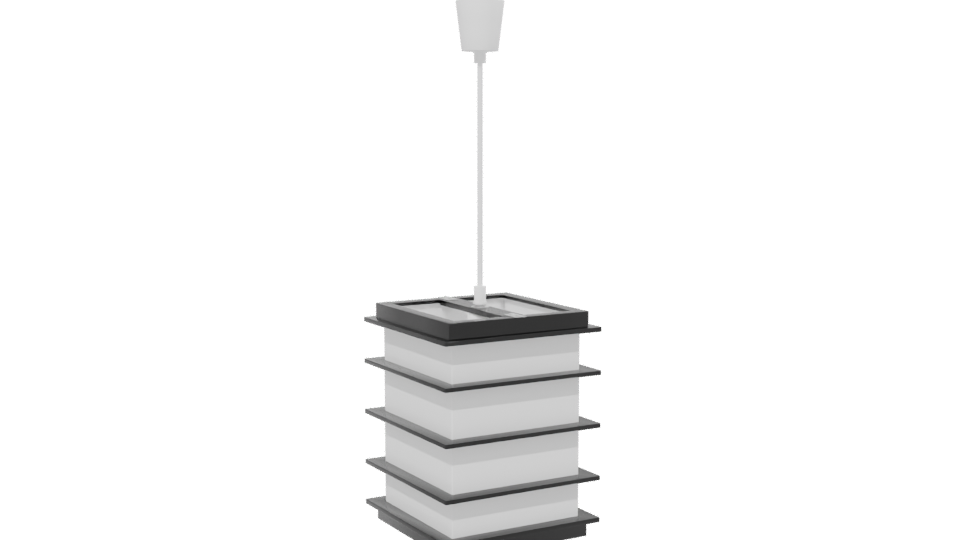 Modern Hanging Wood Lamp 3D - Professional 3D Model Render 13