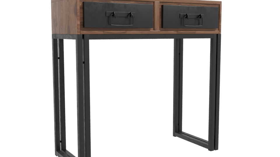 Stylish Industrial Console Table 3D Model - Professional 3D Model Render 10