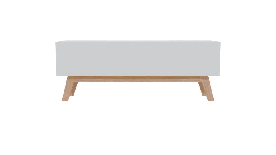Minimalist Wooden TV Stand 3D - Professional 3D Model Render 5