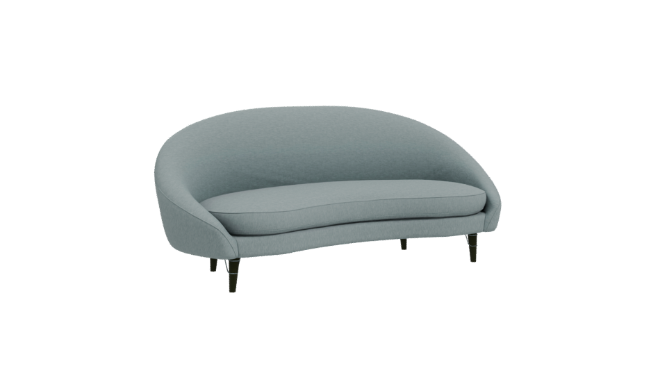 Stylish Mid-Century Sofa Model - Professional 3D Model Render 10