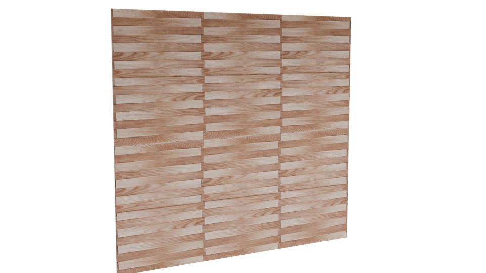 Stylish Wooden Floor Panel 3D - Professional 3D Model Render 10