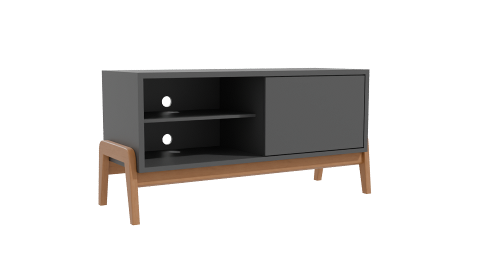 Contemporary Media Console 3D Model - Professional 3D Model Render 10