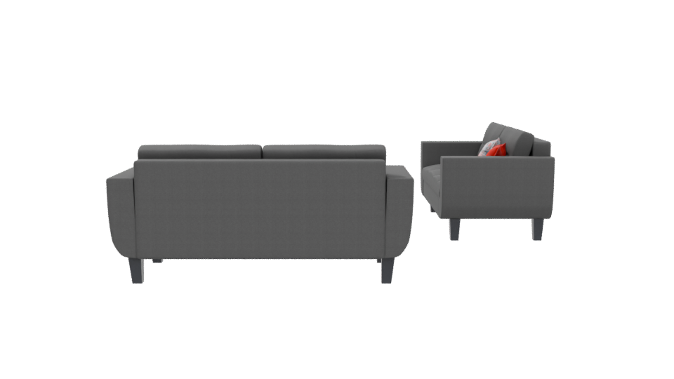 Stylish Modern Sofa Set 3D - Professional 3D Model Render 5