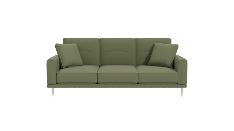 Modern Green Sofa 3D Model - Professional 3D Model Render 11