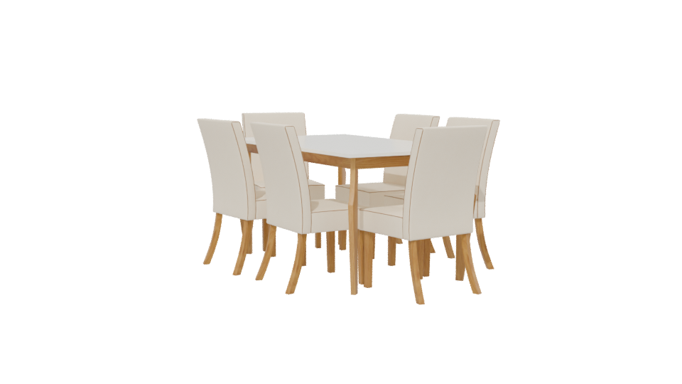 Stylish Dining Table Set 3D - Professional 3D Model Render 13