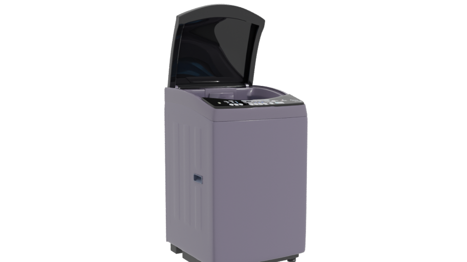 Stylish Top-Loading Washing Machine 3D - Professional 3D Model Render 10